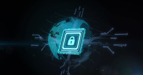 Digital Security with Global Networks Conceptual Background - Download Free Stock Images Pikwizard.com