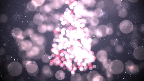 Festive Sparkling Lights with Snowfall