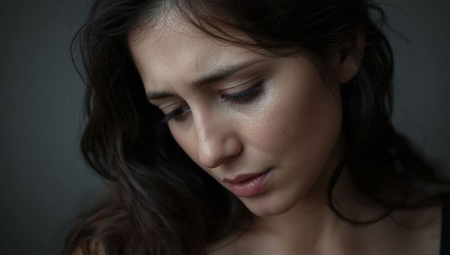 Contemplative Woman Portrait Displaying Introspection