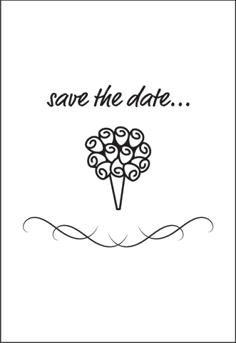 Wedding Save the Date Illustration on Transparent Background - Download Free Stock Videos Pikwizard.com