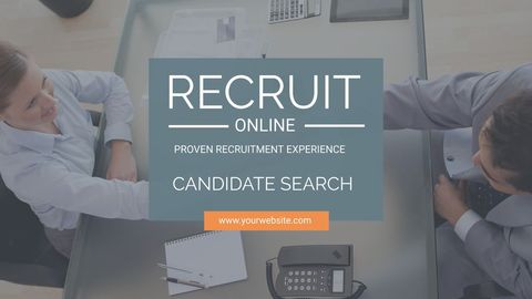 Professional Recruitment Advertisement Meeting Setting - Download Free Stock Templates Pikwizard.com