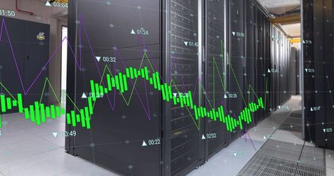 Data processing and digital analysis in server room