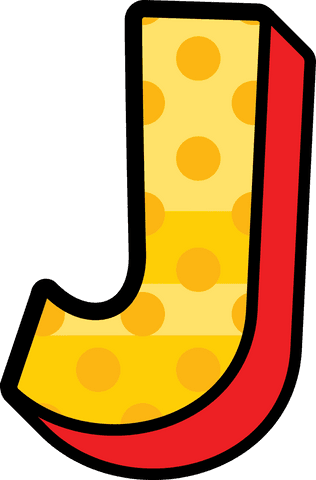 Bold J Letter on Transparent Background with Dotted Yellow Design - Download Free Stock Videos Pikwizard.com