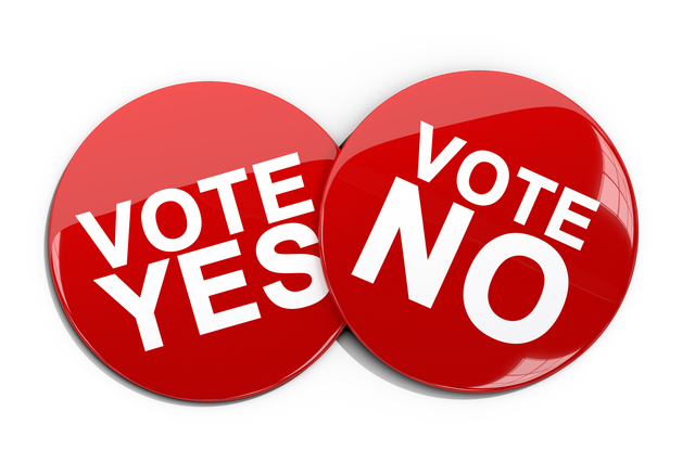 Vote Yes Vote No badges on transparent background vector illustration - Download Free Stock Videos Pikwizard.com