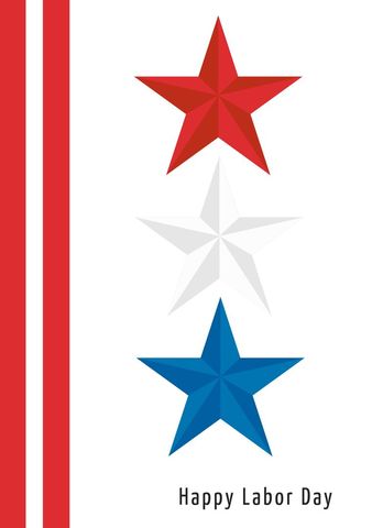 Patriotic Red White Blue Stars for Labor Day Celebration - Download Free Stock Templates Pikwizard.com