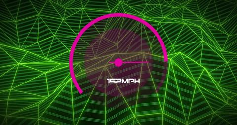 futuristic digital speedometer display with dynamic green background - Download Free Stock Images Pikwizard.com