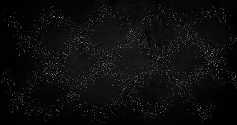 Starry night aesthetic with black background