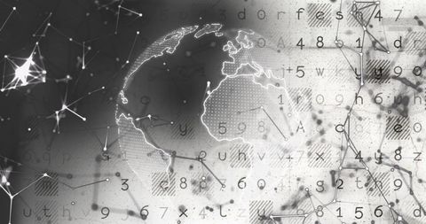 global network with data and technology connections interface - Download Free Stock Images Pikwizard.com