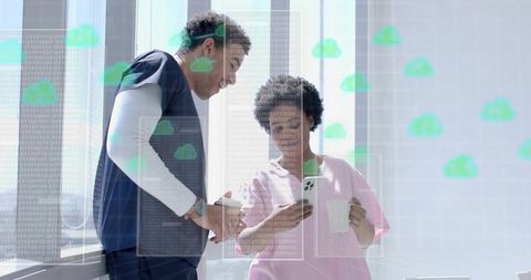 Medical Staff Using Technology in Modern Hospital Setting