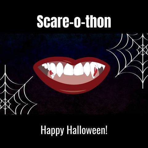 spooky scare-o-thon halloween teeth with cobwebs - Download Free Stock Templates Pikwizard.com