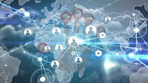 Global Business Network with Digital Connections