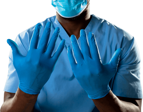 african american health worker wearing gloves with transparent background - Download Free Stock Videos Pikwizard.com