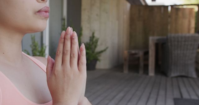 Woman Practicing Yoga With Hob Kojar On A Calm Deck Setting Outdoors - Download Free Stock Images Pikwizard.com