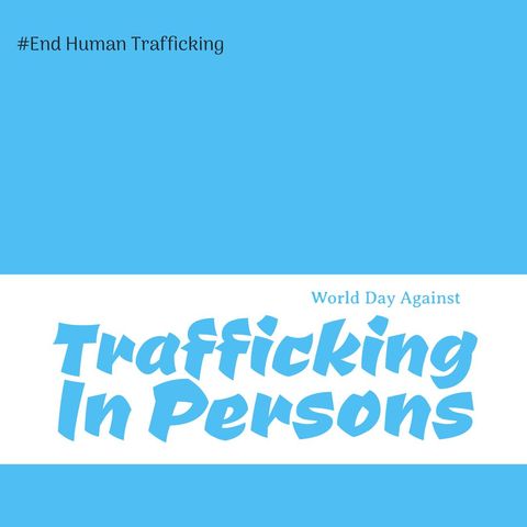 Campaign for World Day Against Trafficking in Persons with Text - Download Free Stock Templates Pikwizard.com