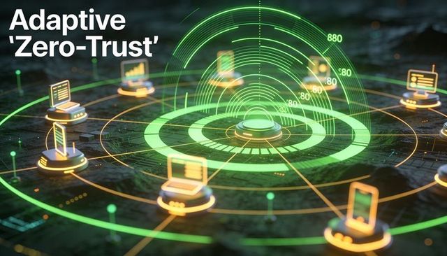Adaptive Zero-Trust Network Hub with Holographic Radar Rings and Connected Device Nodes