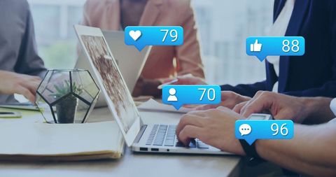 Social Media Insights and Engagement in Modern Business Environment - Download Free Stock Images Pikwizard.com
