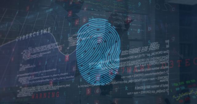 Fingerprint Biometrics and Data Security Concept Background - Download Free Stock Images Pikwizard.com