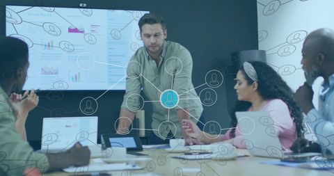 Global Networking Concept with Diverse Business Team