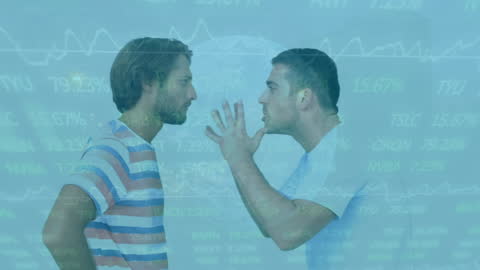 Business Conflict and Strategy Debate Concept