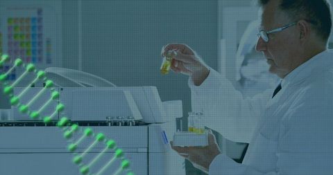 DNA Research Scientist Analyzing samples in Laboratory - Download Free Stock Images Pikwizard.com