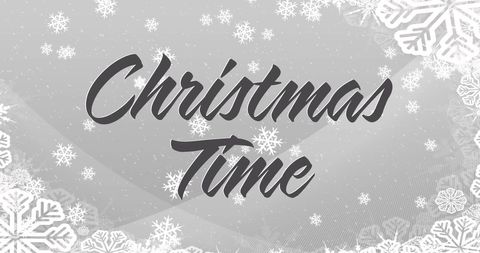 Christmas Greeting with Snowflakes and Festive Typography - Download Free Stock Images Pikwizard.com