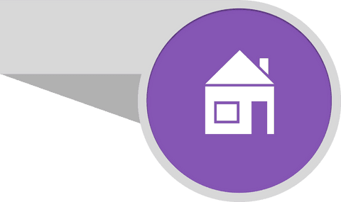 Digital Icon of House in Purple Badge on Transparent Background - Download Free Stock Videos Pikwizard.com