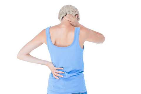 transparent female patient suffering from neck and back pain - Download Free Stock Videos Pikwizard.com