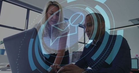 Diverse professionals future-proof workplace collaboration