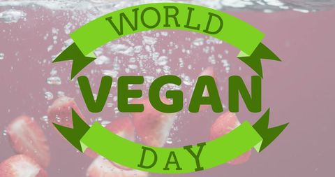 World vegan day fresh fruit celebration