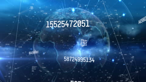 Global Data Network and Connection Visualization