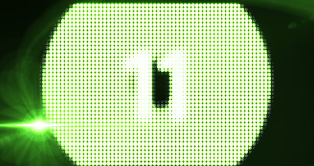 Animated Countdown Timer Display Number 11 in Green Lights - Download Free Stock Images Pikwizard.com