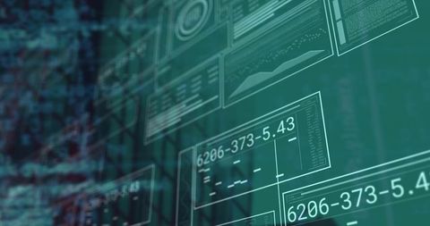 Digital Numerical Interface with Line Charts for Data Analysis