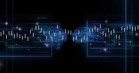 Digital Data Flow on Modern Interface with Neon Lines - Download Free Stock Images Pikwizard.com