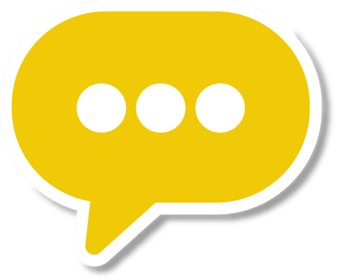 Yellow Speech Bubble with Dots on Transparent Background - Download Free Stock Videos Pikwizard.com
