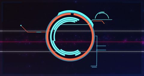 futuristic digital interface with dynamic scope - Download Free Stock Images Pikwizard.com