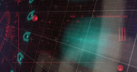 Technological Abstract Background with Neon and Data Elements - Download Free Stock Images Pikwizard.com