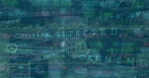 Digital Financial Network Overlaying Urban Landscape - Download Free Stock Images Pikwizard.com