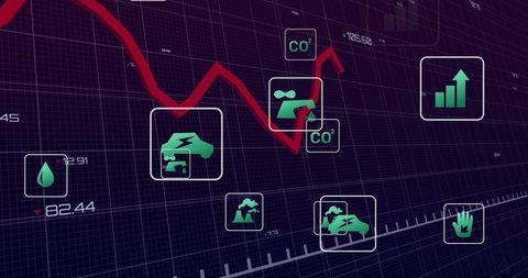 Innovative Environmental Data Analytics Dashboard with Trend Line