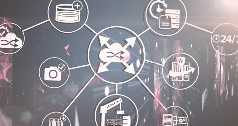 Global Connectivity and Data Processing Network Diagram