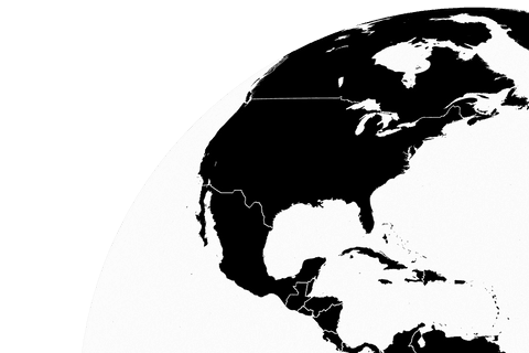 Black and White Globe Illustration on Transparent Background - Download Free Stock Videos Pikwizard.com