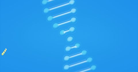 rotating dna strand with vibrant blue background - Download Free Stock Images Pikwizard.com