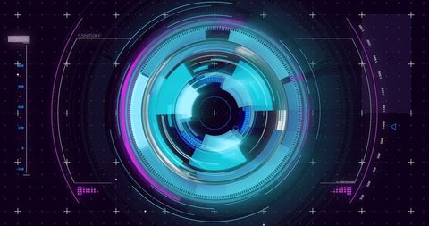 futuristic hud interface display with circular digital elements - Download Free Stock Images Pikwizard.com