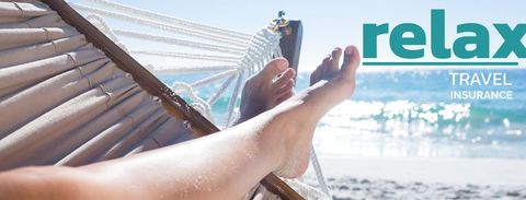 Relaxation in Hammock on Tranquil Beach Perfect for Travel Insurance - Download Free Stock Templates Pikwizard.com