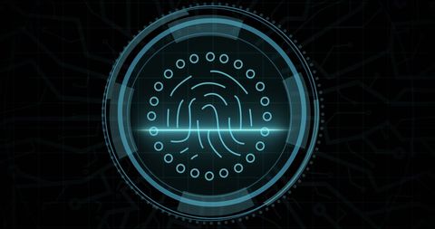 digital biometric fingerprint interface conceptual art - Download Free Stock Images Pikwizard.com