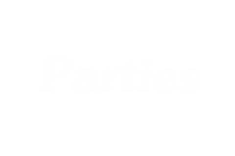 White Parties Text Design Transparent Background - Download Free Stock Videos Pikwizard.com