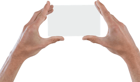 Hands Holding Transparent Futuristic Digital Tablet Technology - Download Free Stock Videos Pikwizard.com