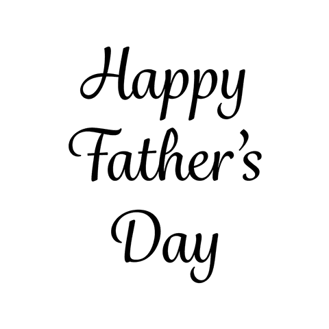 Happy father's day text for transparent background design