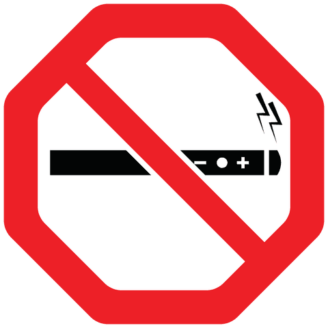 No smoking symbol on transparent background with copy space