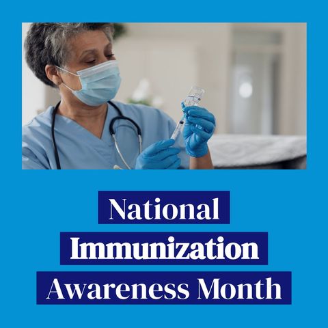 Healthcare Professional Preparing Vaccine for Immunization Awareness - Download Free Stock Templates Pikwizard.com