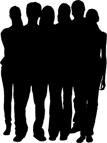 transparent silhouette of group showing unity and friendship - Download Free Stock Videos Pikwizard.com